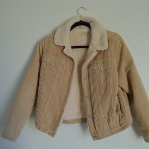CORDUROY SHERPA TRUCKER JACKET